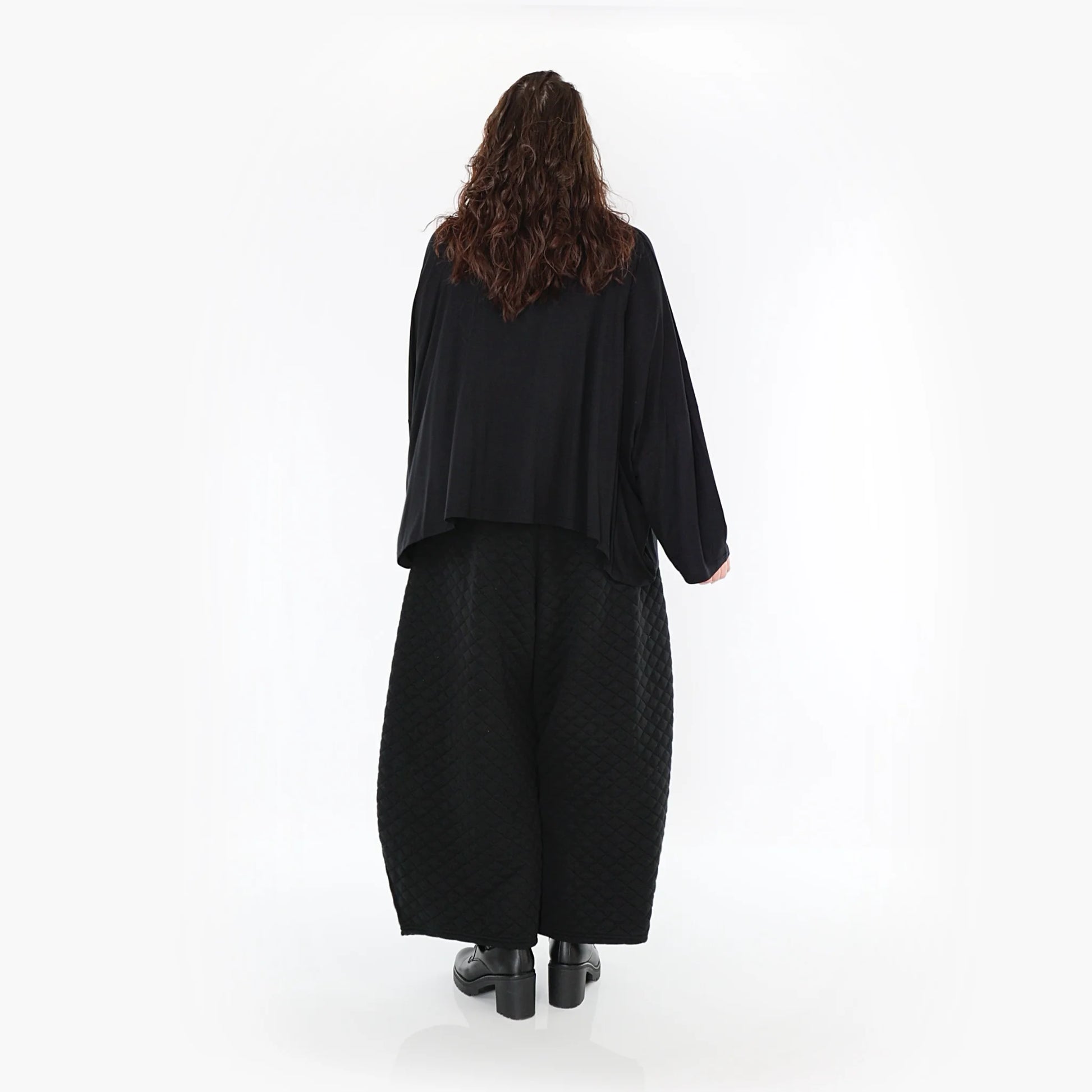 Ballonhose von AKH Fashion aus Materialmix, 1394.08069, Schwarz, Schick, Modern, Bequem