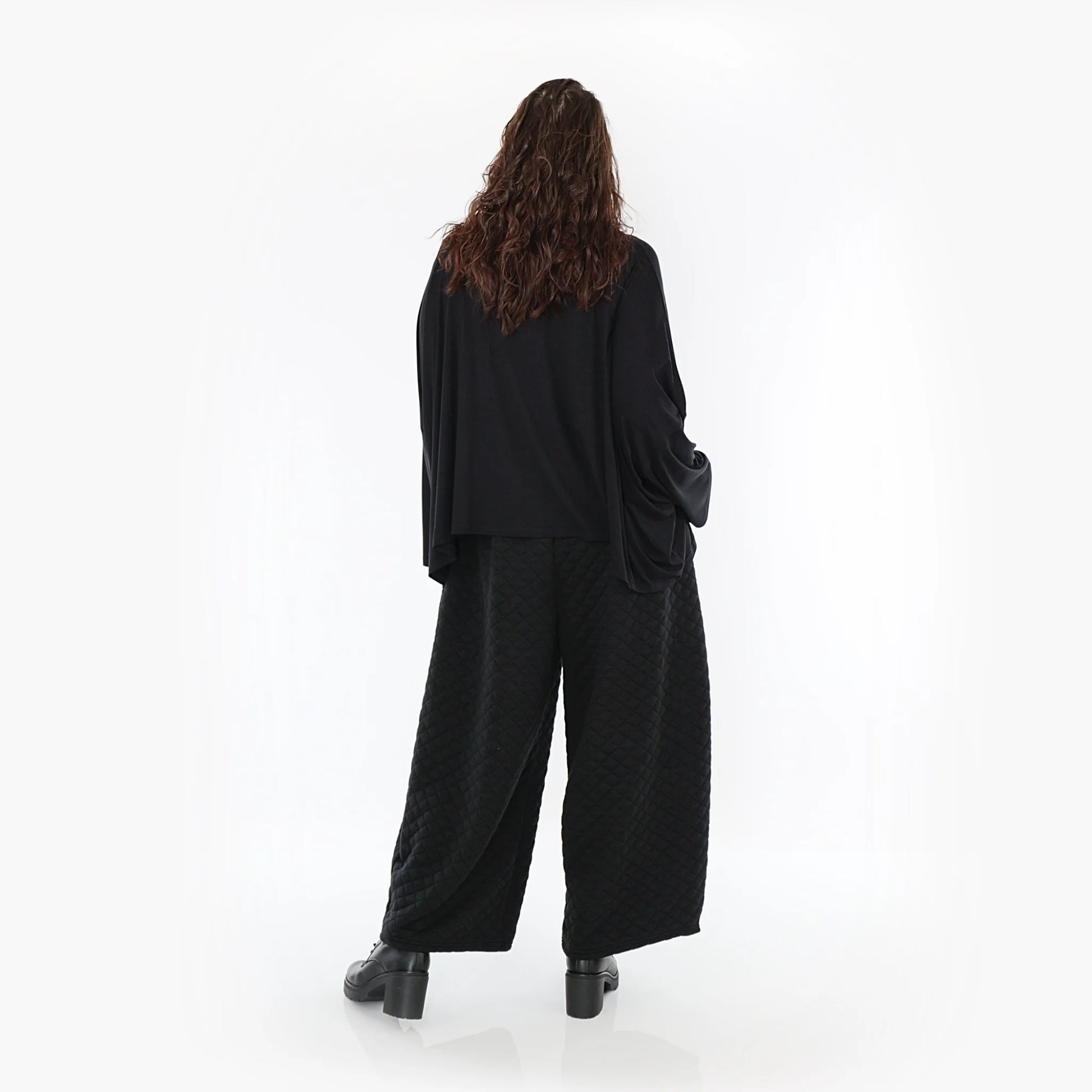Ballonhose von AKH Fashion aus Materialmix, 1394.08069, Schwarz, Schick, Modern, Bequem