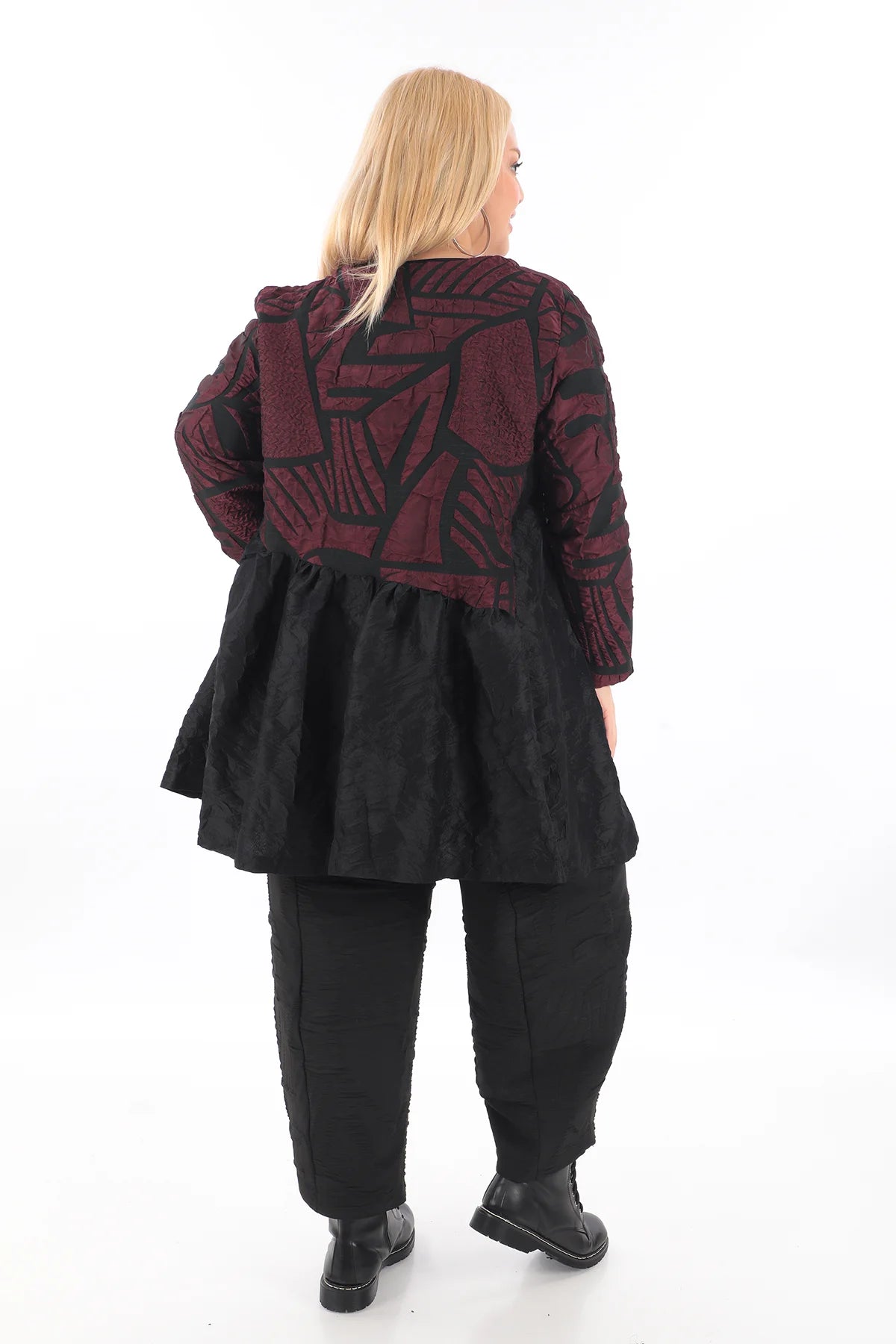 A-Form Tunika von Zedd Plus aus Polyamid, 24620, Rot, Schick, Modern, Bequem