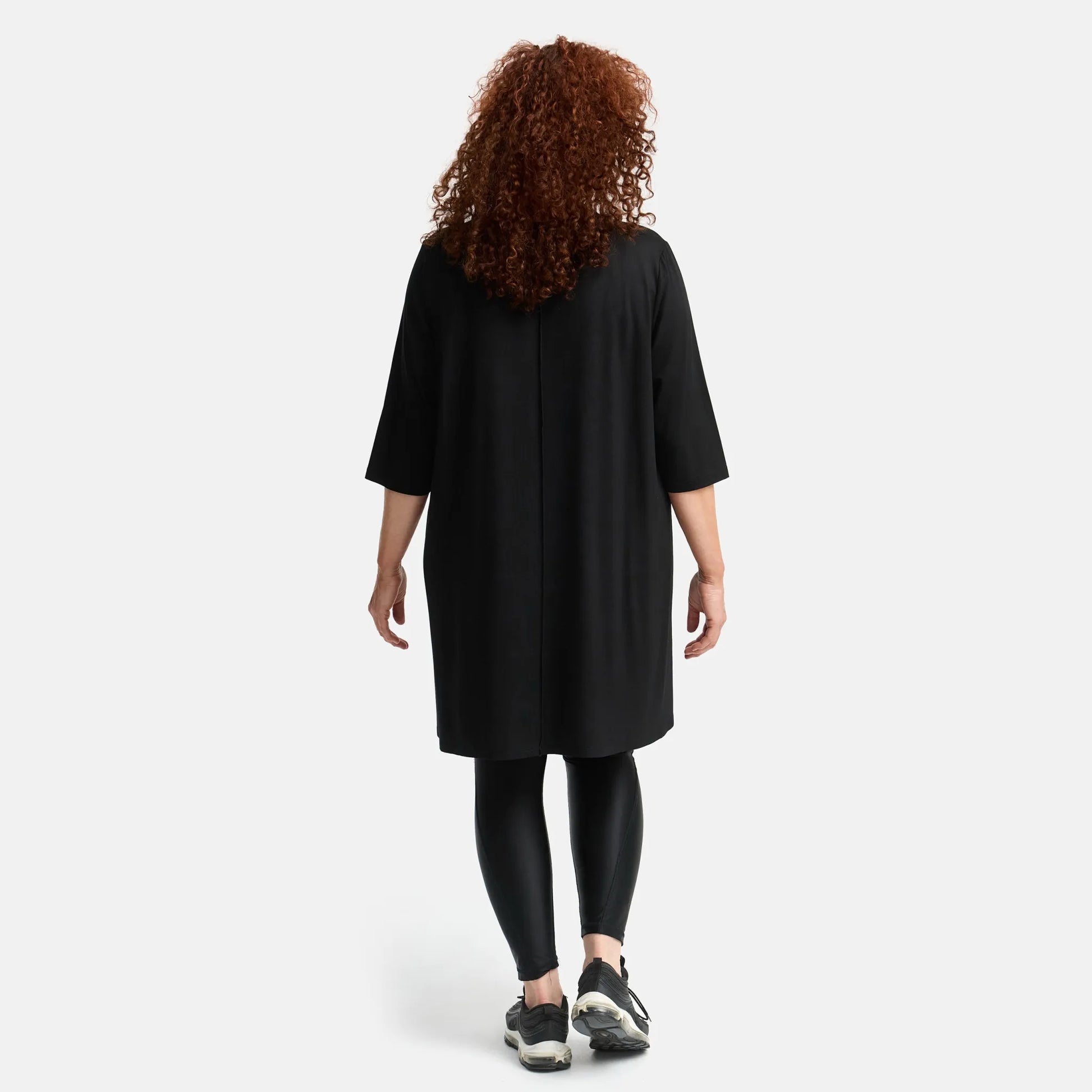 A-Form Shirt von Frenzi aus Viskose, F9516, Schwarz-Print, Schick, Modern, Bequem, Schick