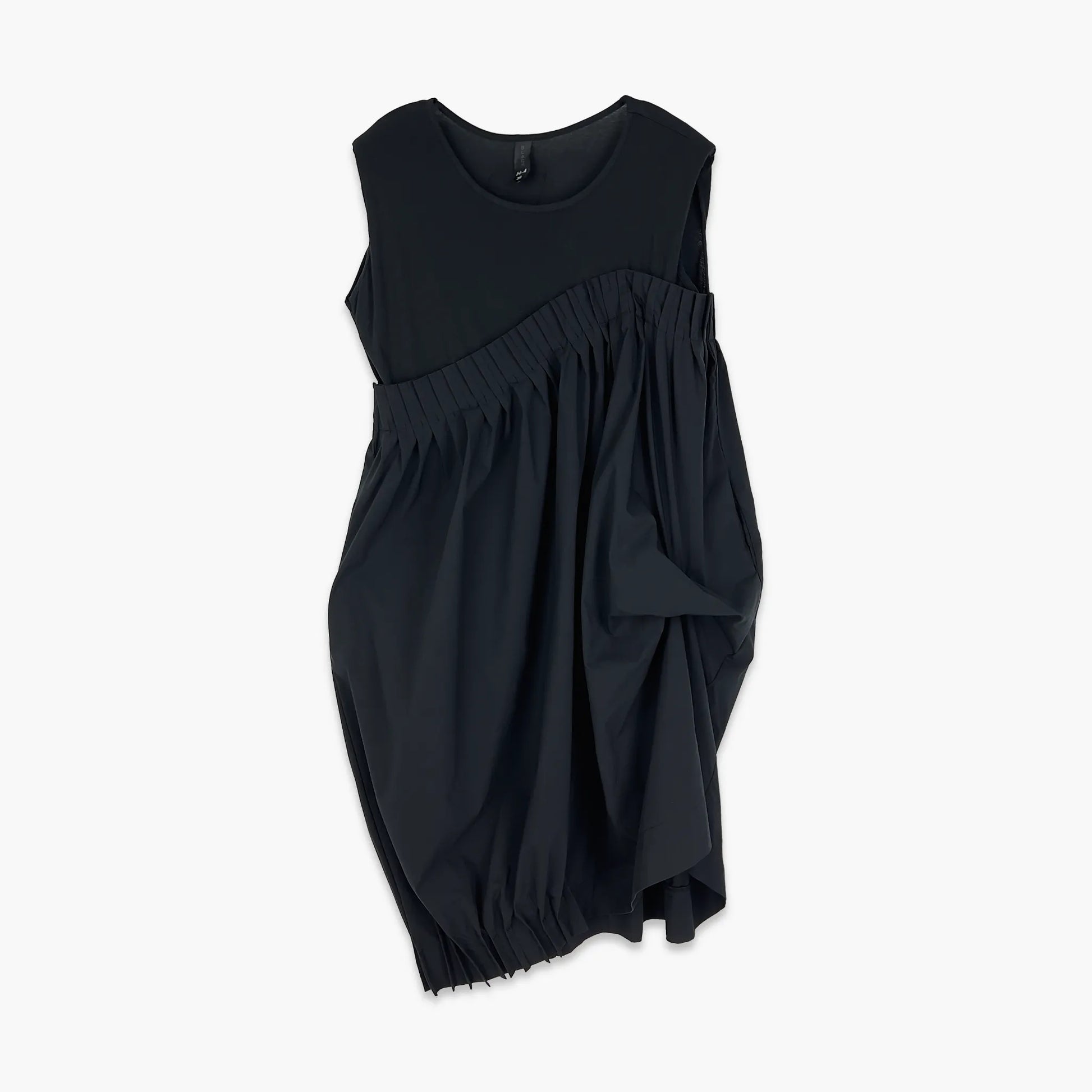 Ballonkleid von H4 Fashion aus Baumwolle, 2073, Schwarz, Schick, Modern, Exklusiv, Asymmetrisch