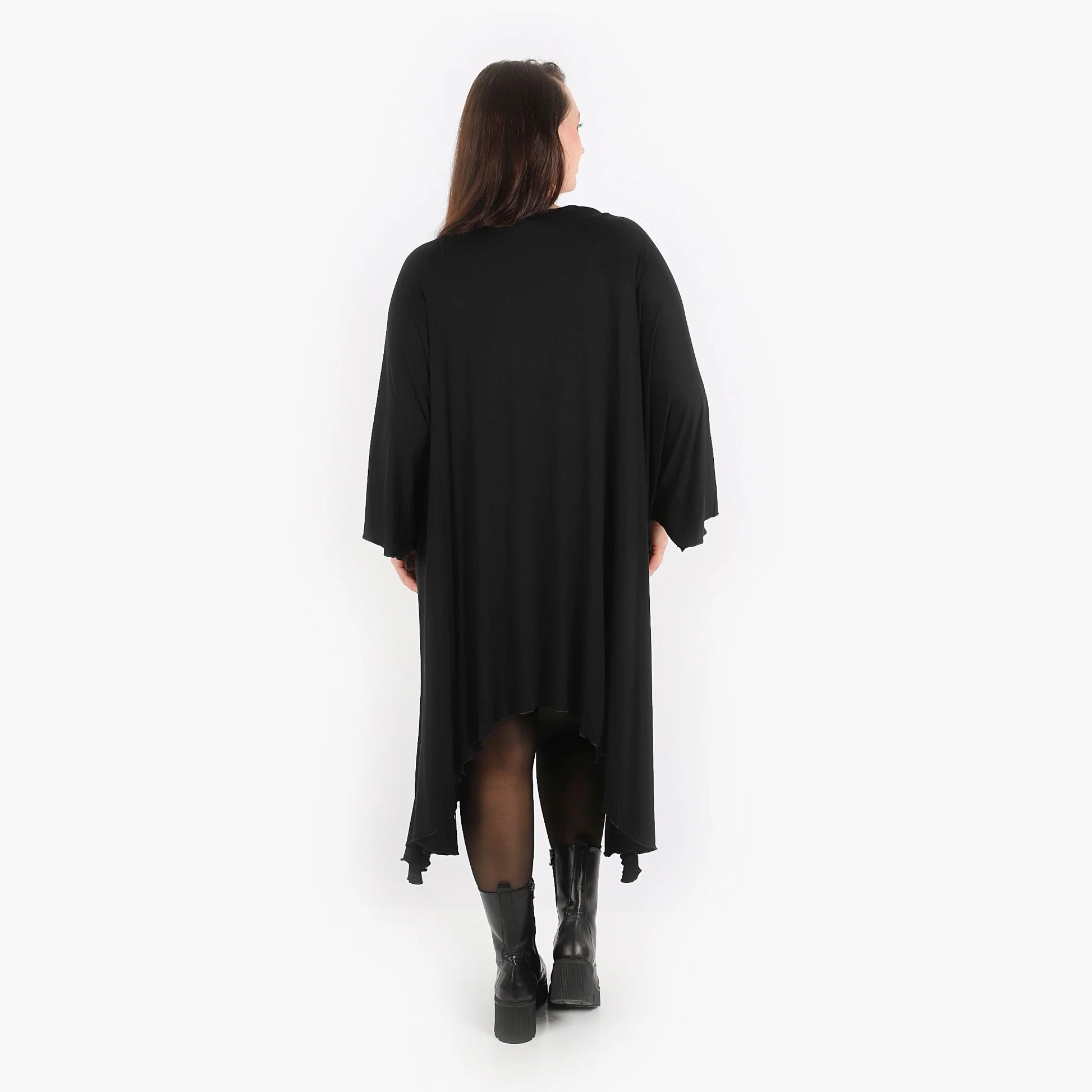 A-Form Bigshirt von AKH Fashion aus Viskose, 1312.06514, Schwarz, Schick, Modern, Bequem