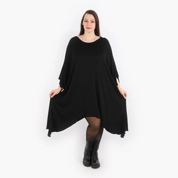 A-Form Bigshirt von AKH Fashion aus Viskose, 1312.06514, Schwarz, Schick, Modern, Bequem