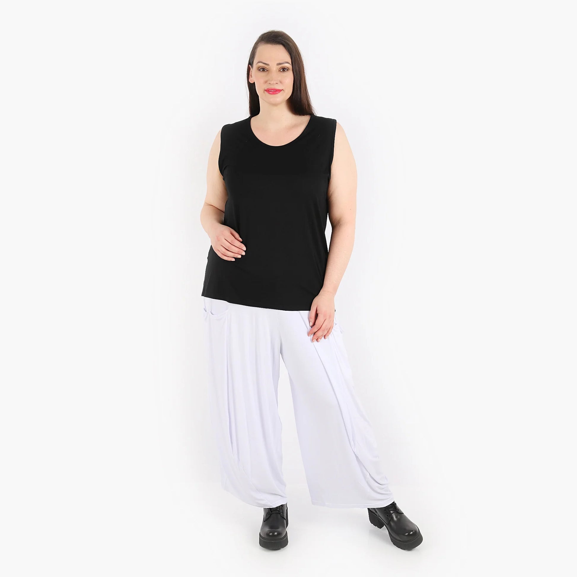 Ballonhose von AKH Fashion aus Viskose, 1312.08069, Weiß, Schick, Modern, Bequem