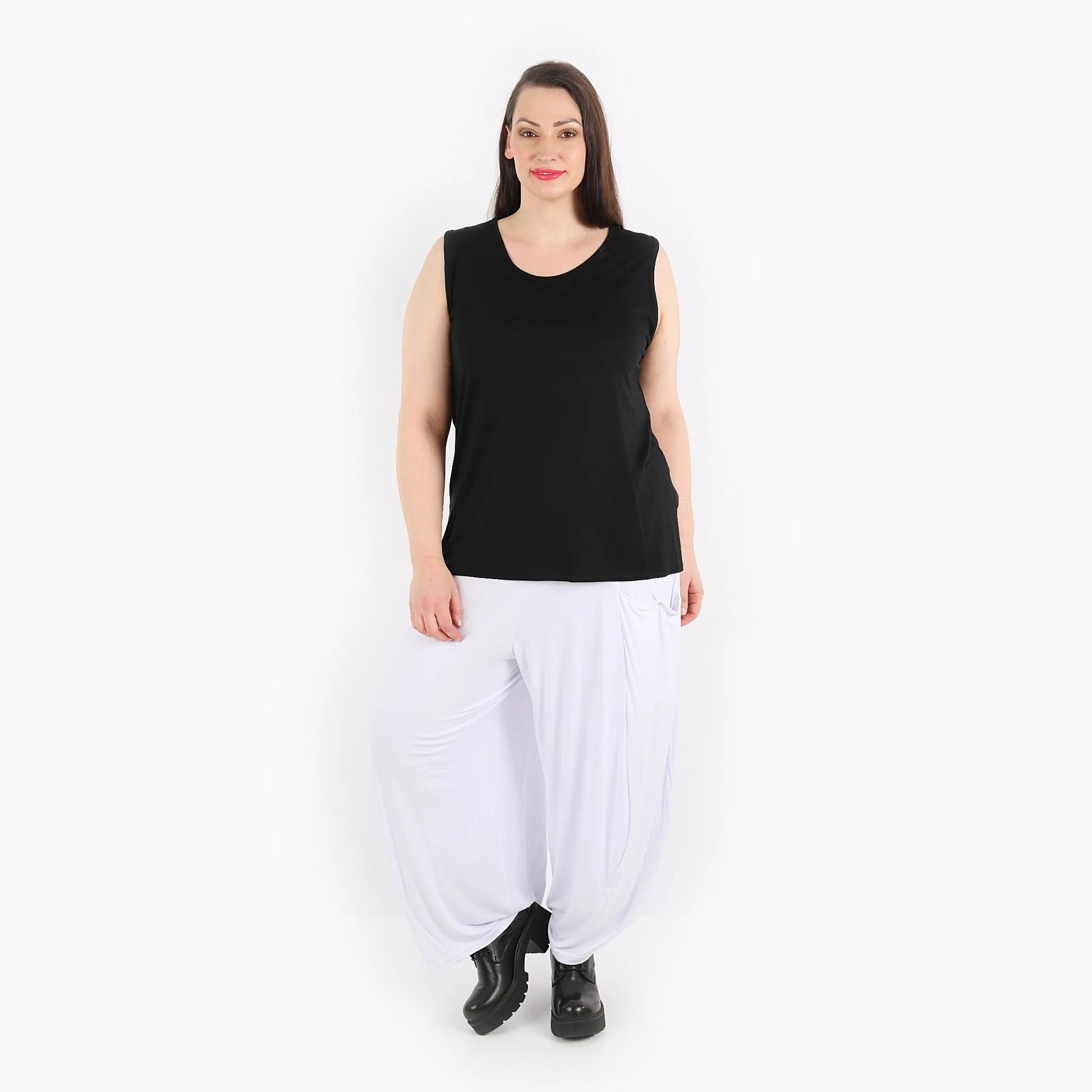 Ballonhose von AKH Fashion aus Viskose, 1312.08069, Weiß, Schick, Modern, Bequem