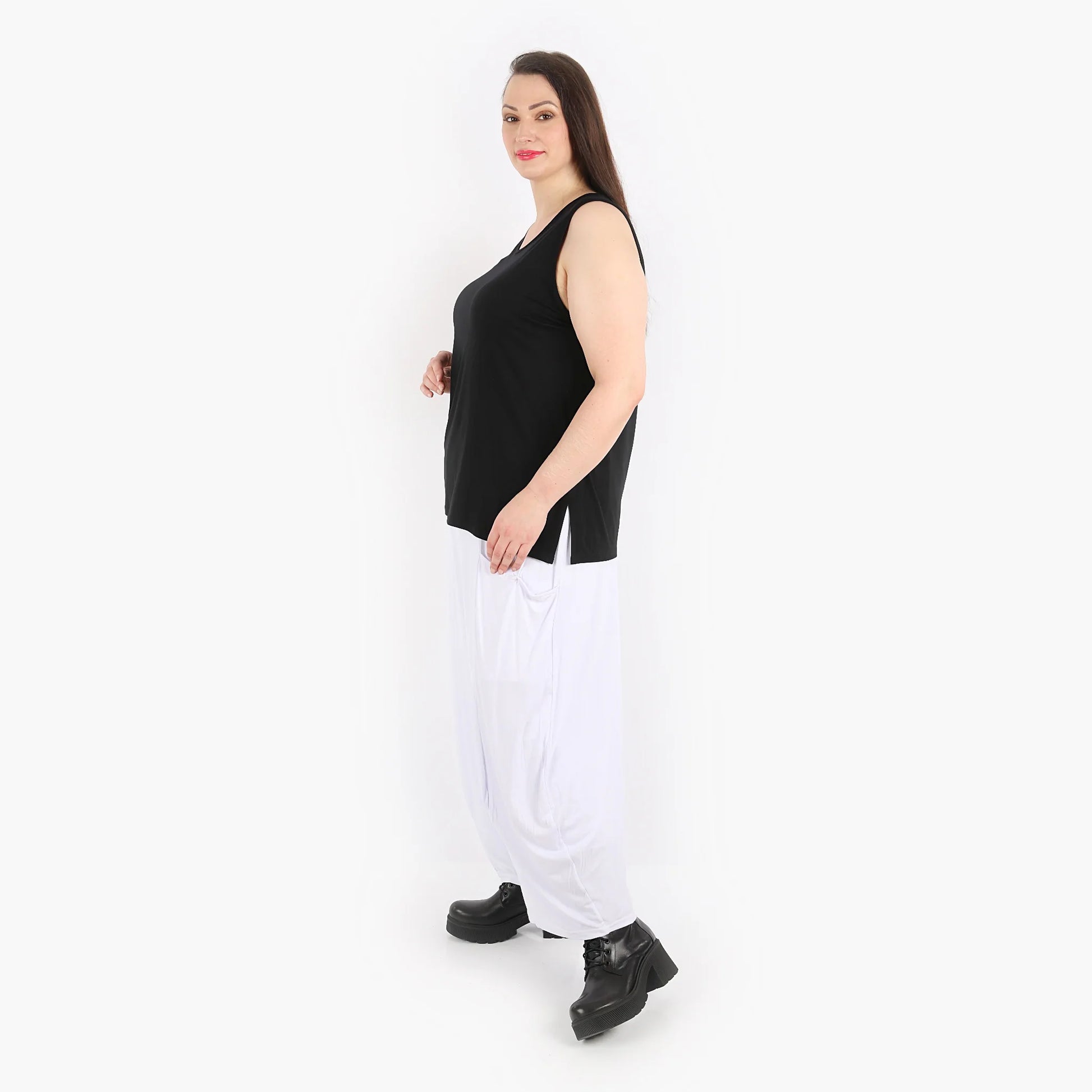 Ballonhose von AKH Fashion aus Viskose, 1312.08069, Weiß, Schick, Modern, Bequem