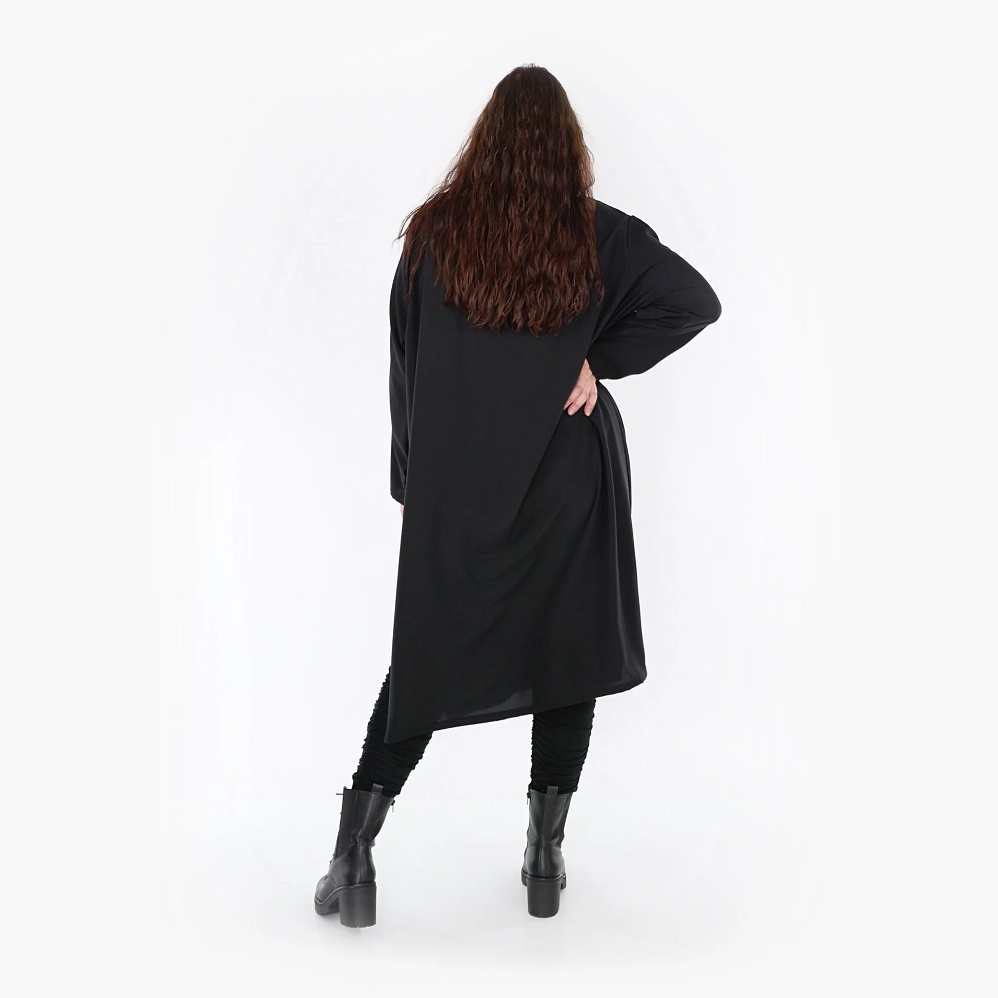 A-Form Kleid von AKH Fashion aus Viskose, 1325.06982, Schwarz, Schick, Modern, Bequem
