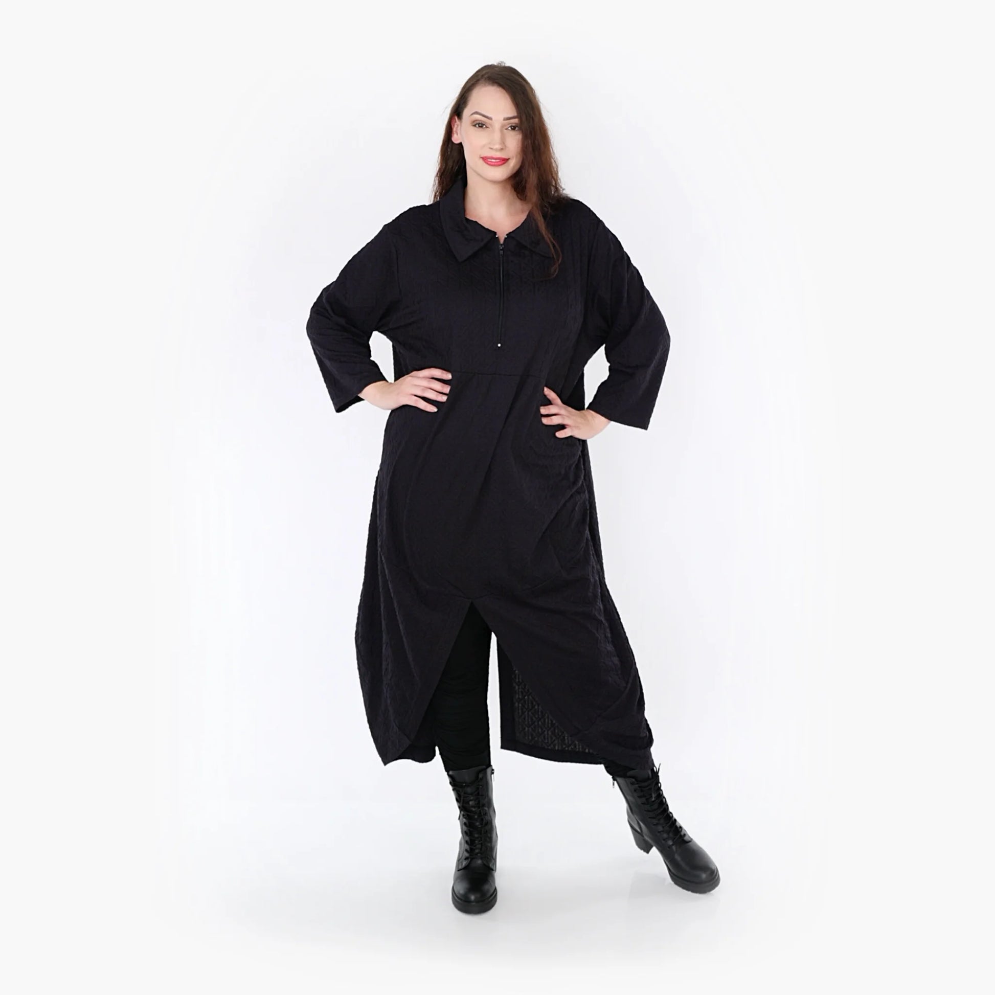 Ballonkleid von AKH Fashion aus Viskose, 1342.06975, Schwarz, Schick, Modern, Bequem