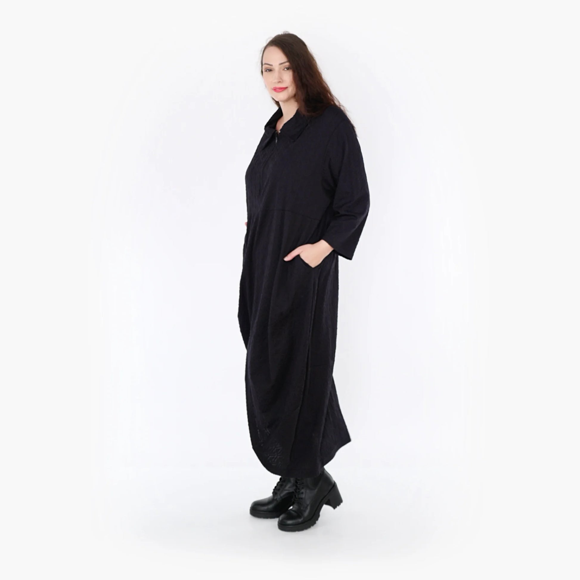 Ballonkleid von AKH Fashion aus Viskose, 1342.06975, Schwarz, Schick, Modern, Bequem