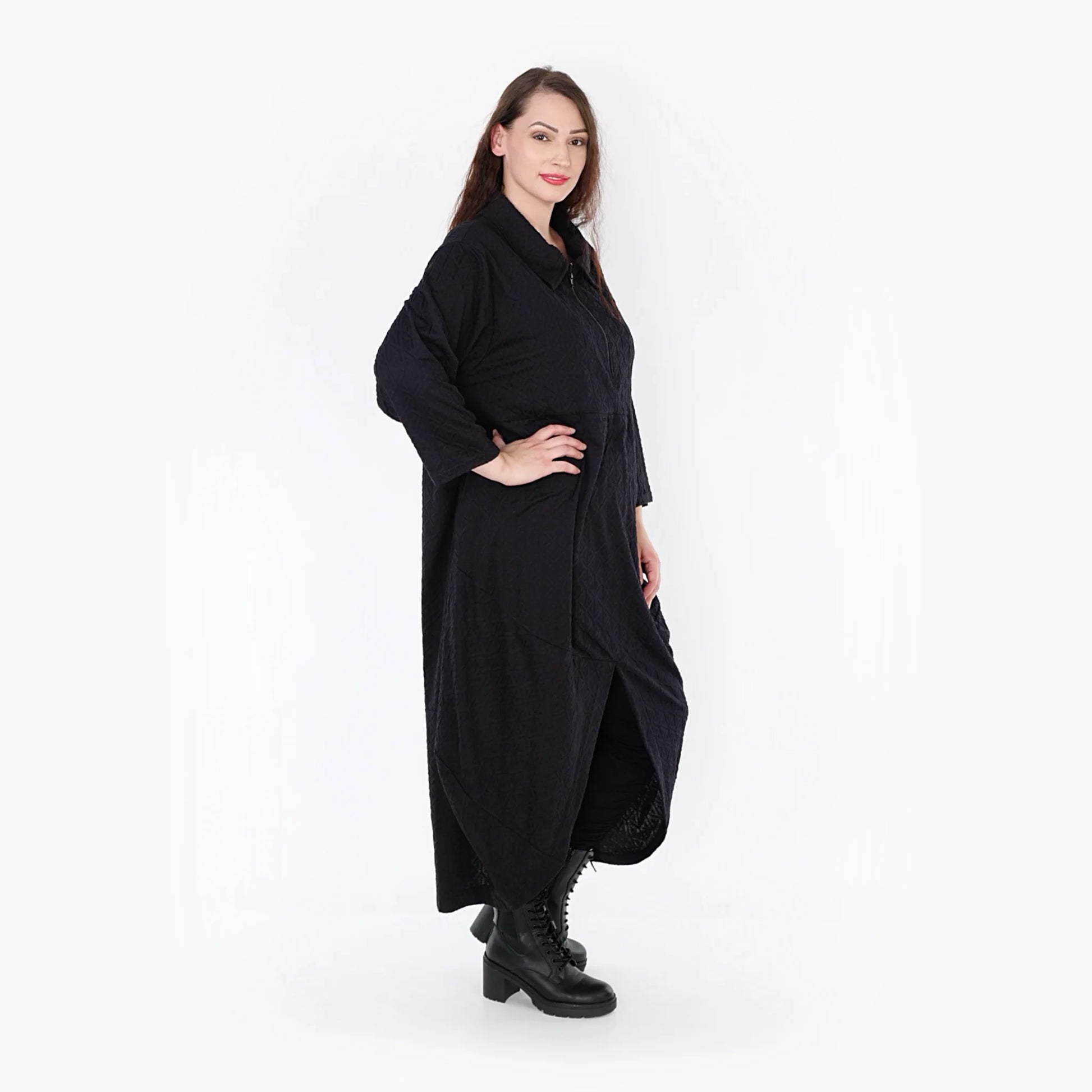 Ballonkleid von AKH Fashion aus Viskose, 1342.06975, Schwarz, Schick, Modern, Bequem