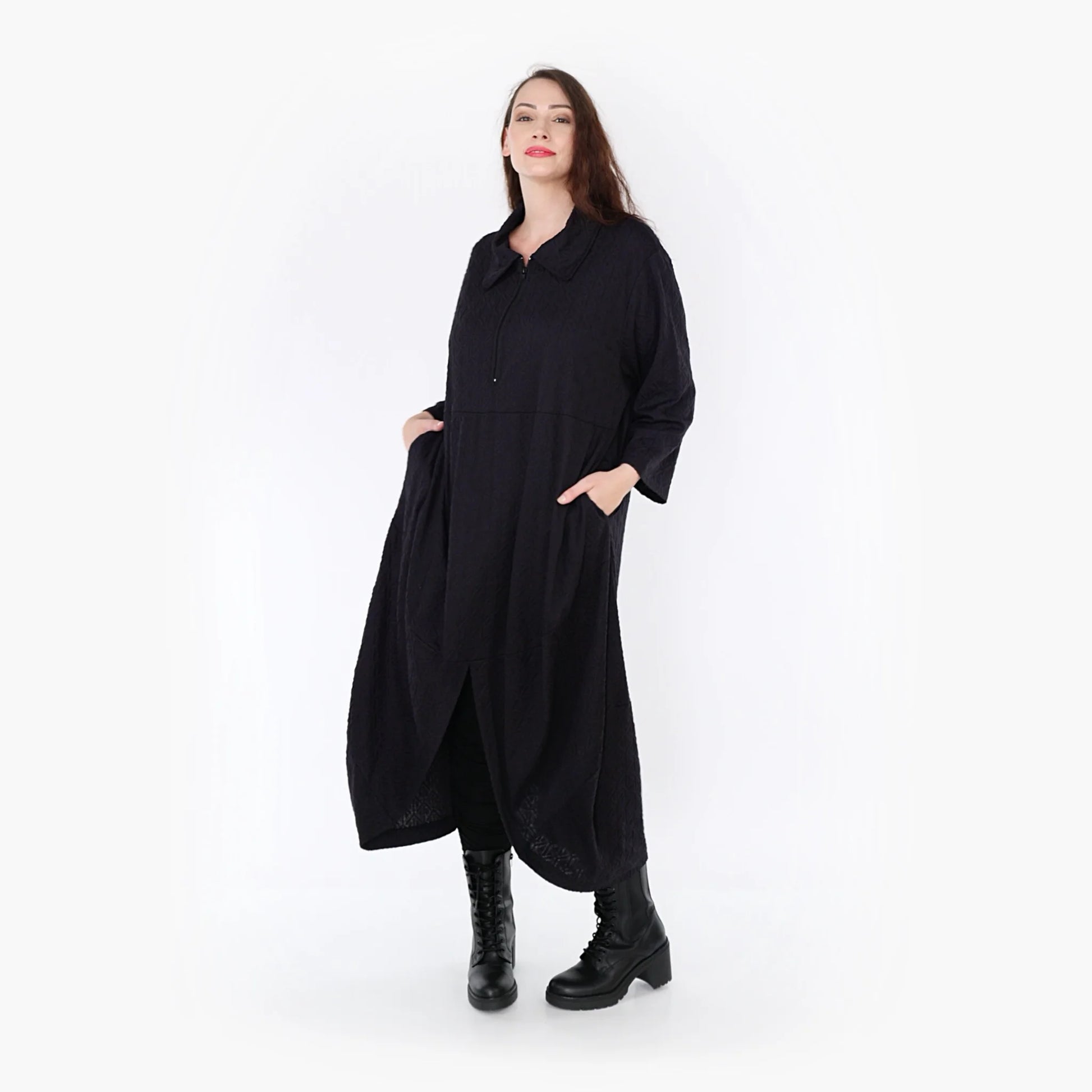 Ballonkleid von AKH Fashion aus Viskose, 1342.06975, Schwarz, Schick, Modern, Bequem