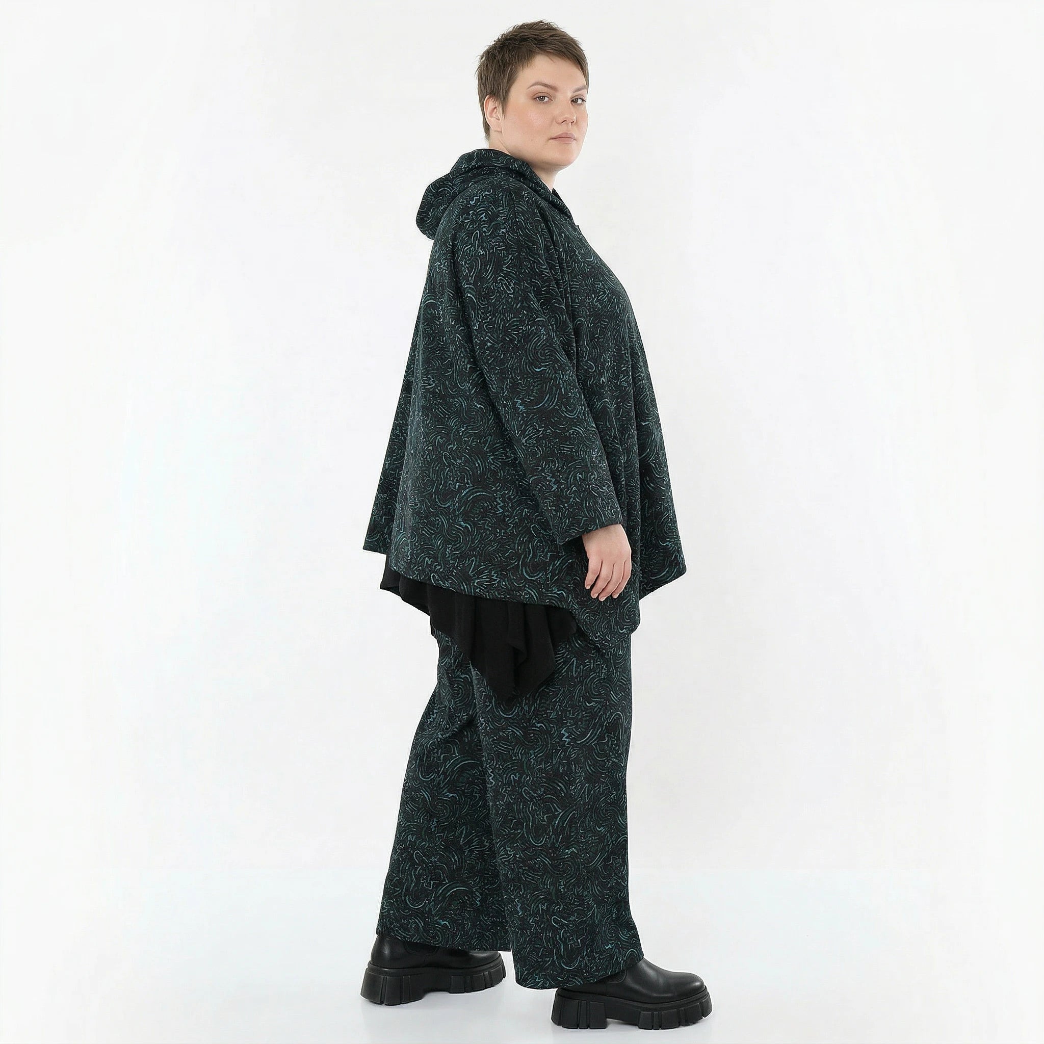 Marlene Hose von AKH Fashion aus Materialmix, 1516.07083, Petrol