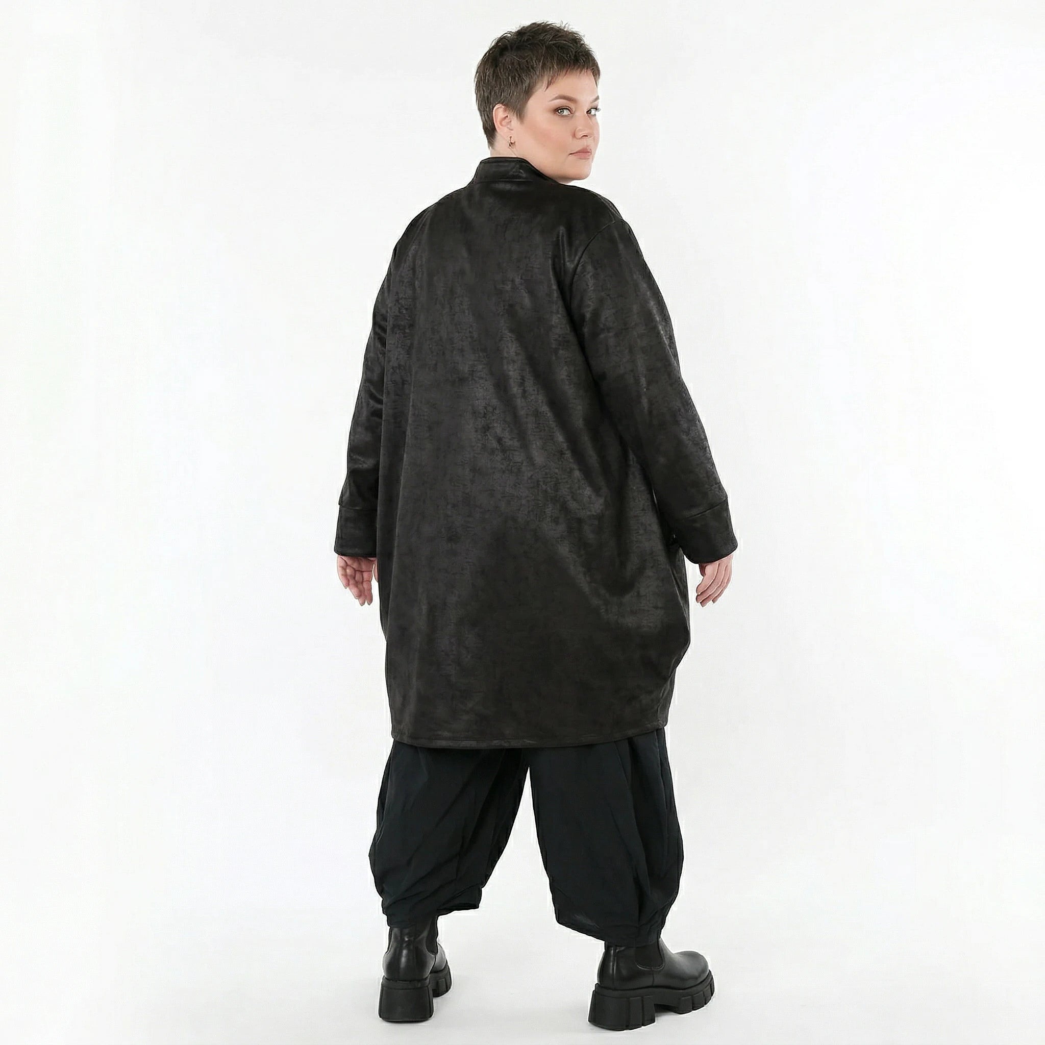 Ballonjacke von AKH Fashion aus Polyester, 1520.07094, Schwarz, Ausgefallen, Zeitlos