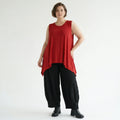 A-Form Top von AKH Fashion aus Viskose, 1531.03071, Dunkelrot, Ausgefallen, Zeitlos