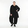 Ballonhose von AKH Fashion aus Materialmix, 1532.05920, Schwarz, Wellen, Ausgefallen