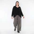  Marlene Hose von AKH Fashion aus Materialmix, 1536.00122, Grau, Ausgefallen, Zeitlos