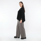  Marlene Hose von AKH Fashion aus Materialmix, 1536.00122, Grau, Ausgefallen, Zeitlos