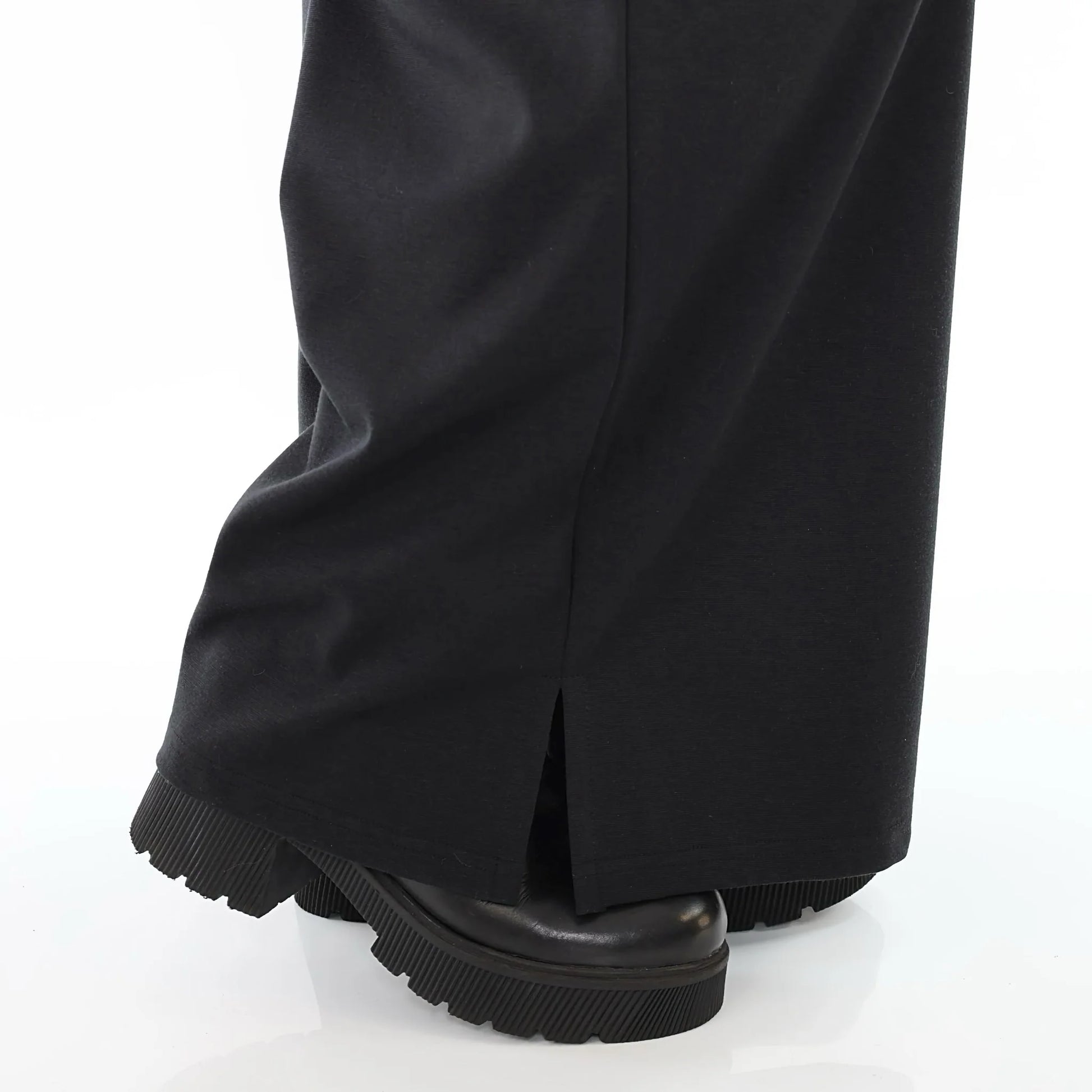  AKH Fashion Hose in gerader Form, aus Materialmix, 1536.00225, Schwarz, Ausgefallen