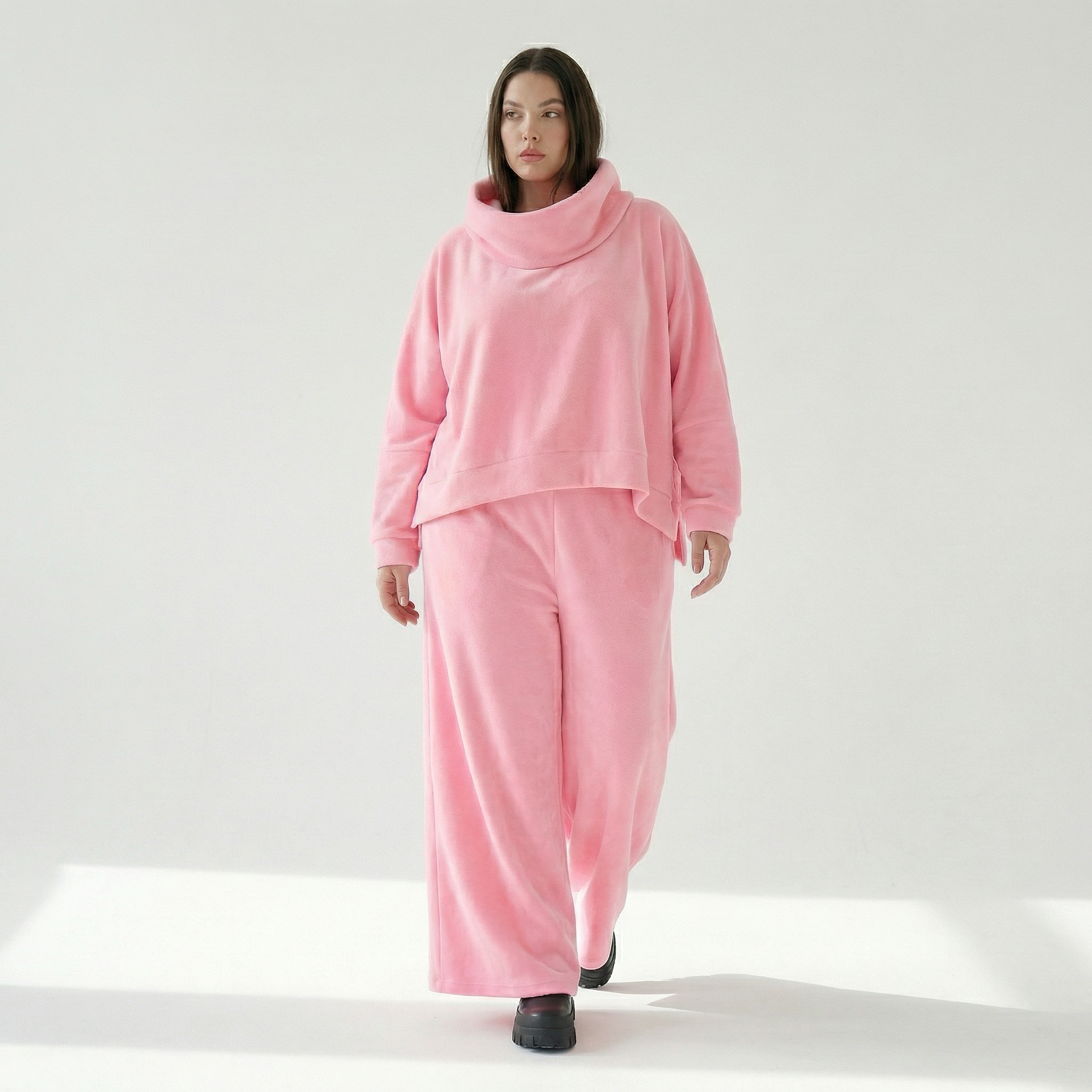  Palazzo Hose von AKH Fashion aus Baumwolle, 1547.06937, Pink, Ausgefallen, Zeitlos, Schick