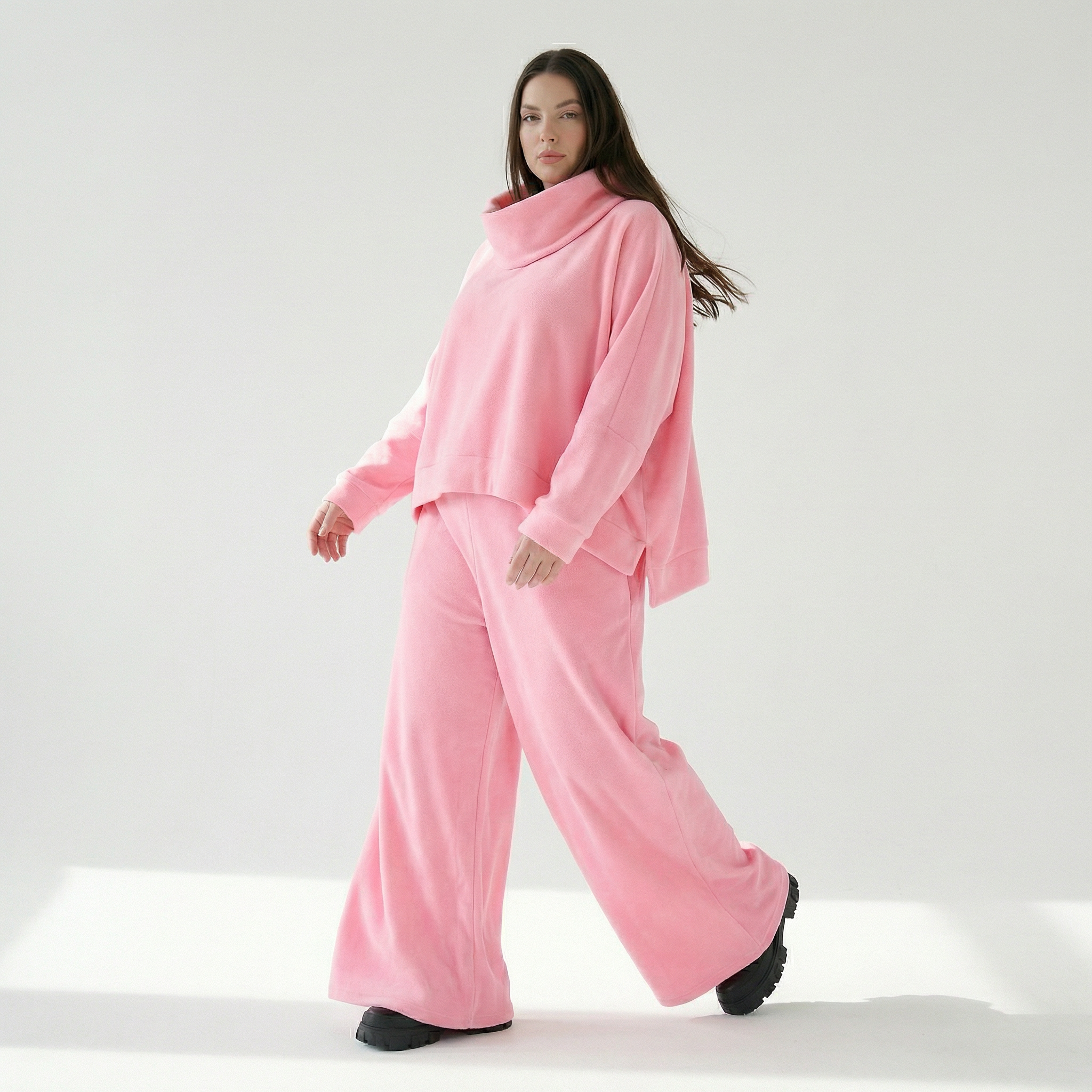  Palazzo Hose von AKH Fashion aus Baumwolle, 1547.06937, Pink, Ausgefallen, Zeitlos, Schick