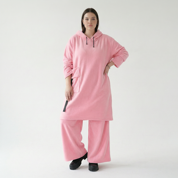  A-Form Kleid von AKH Fashion aus Baumwolle, 1547.06989, Pink, Ausgefallen, Zeitlos, Schick