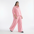  AKH Fashion Überwurf in kastiger Form, aus Baumwolle, 1547.7011R, Pink, Ausgefallen