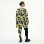  A-Form Bigshirt von AKH Fashion aus Viskose, 1556.00593, Gelb/Multi, Abstrakt, Ausgefallen