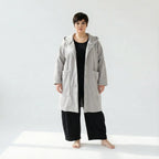  AKH Fashion Jacke in gerader Form, aus Materialmix, 1552.06272, Hellgrau, Ausgefallen