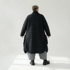  Ballonmantel von AKH Fashion aus Viskose, 1561.06671, Schwarz, Kariert, Ausgefallen