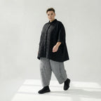 A-Form Bluse von AKH Fashion aus Viskose, 1561.07116, Schwarz, Kariert, Ausgefallen