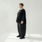  Ballonhose von AKH Fashion aus Viskose, 1561.07125, Schwarz, Kariert, Ausgefallen, Zeitlos