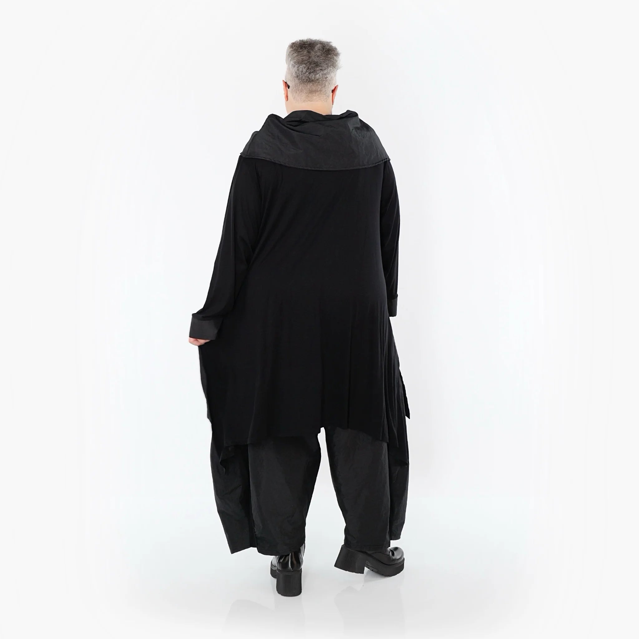 Ballonhose von AKH Premium aus Viskose, P106883, Schwarz, Ausgefallen, Zeitlos, Schick