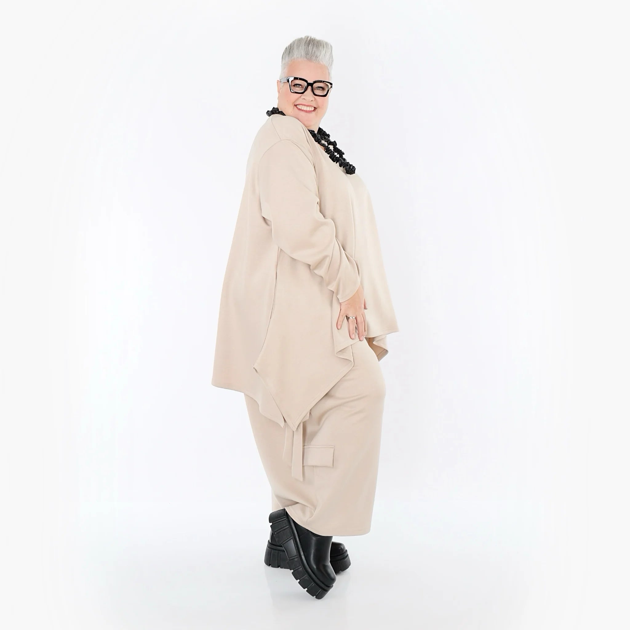  Ballonhose von AKH Fashion aus Viskose, 1566.07125, Beige, Ausgefallen, Zeitlos, Schick