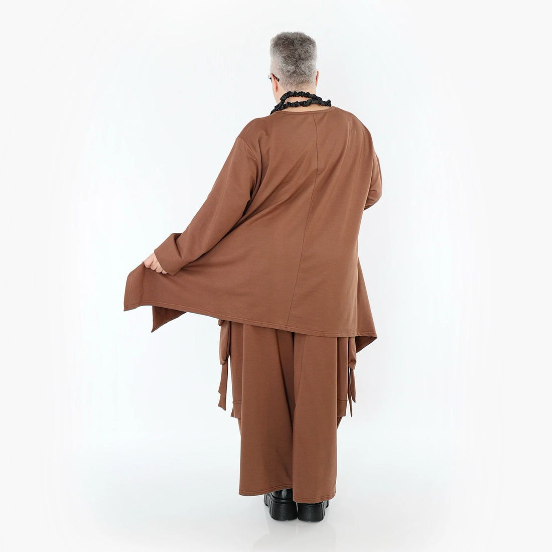  A-Form Bigshirt von AKH Fashion aus Viskose, 1566.06809, Braun, Ausgefallen, Zeitlos, Schick