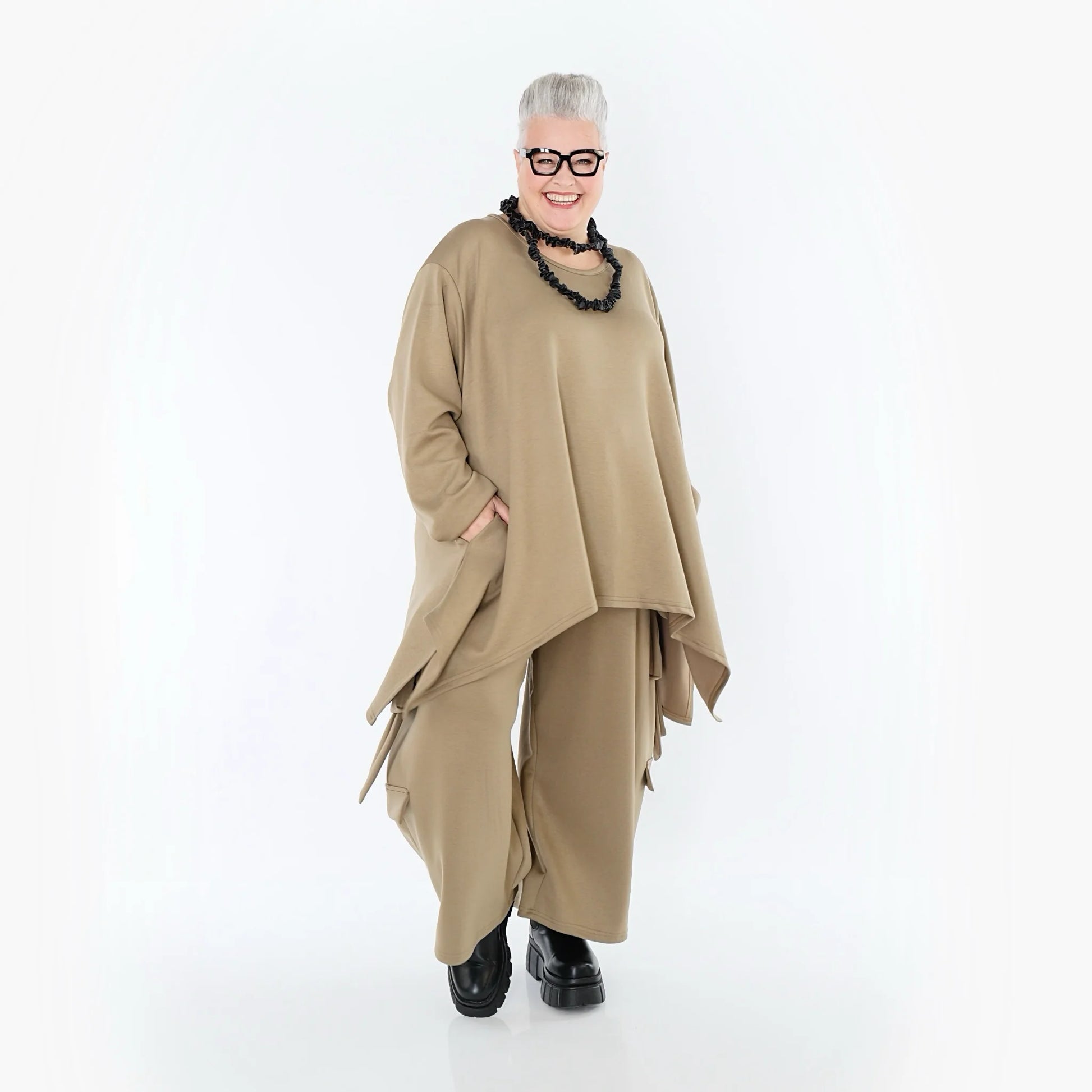  Ballonhose von AKH Fashion aus Viskose, 1566.07125, Camel, Ausgefallen, Zeitlos, Schick