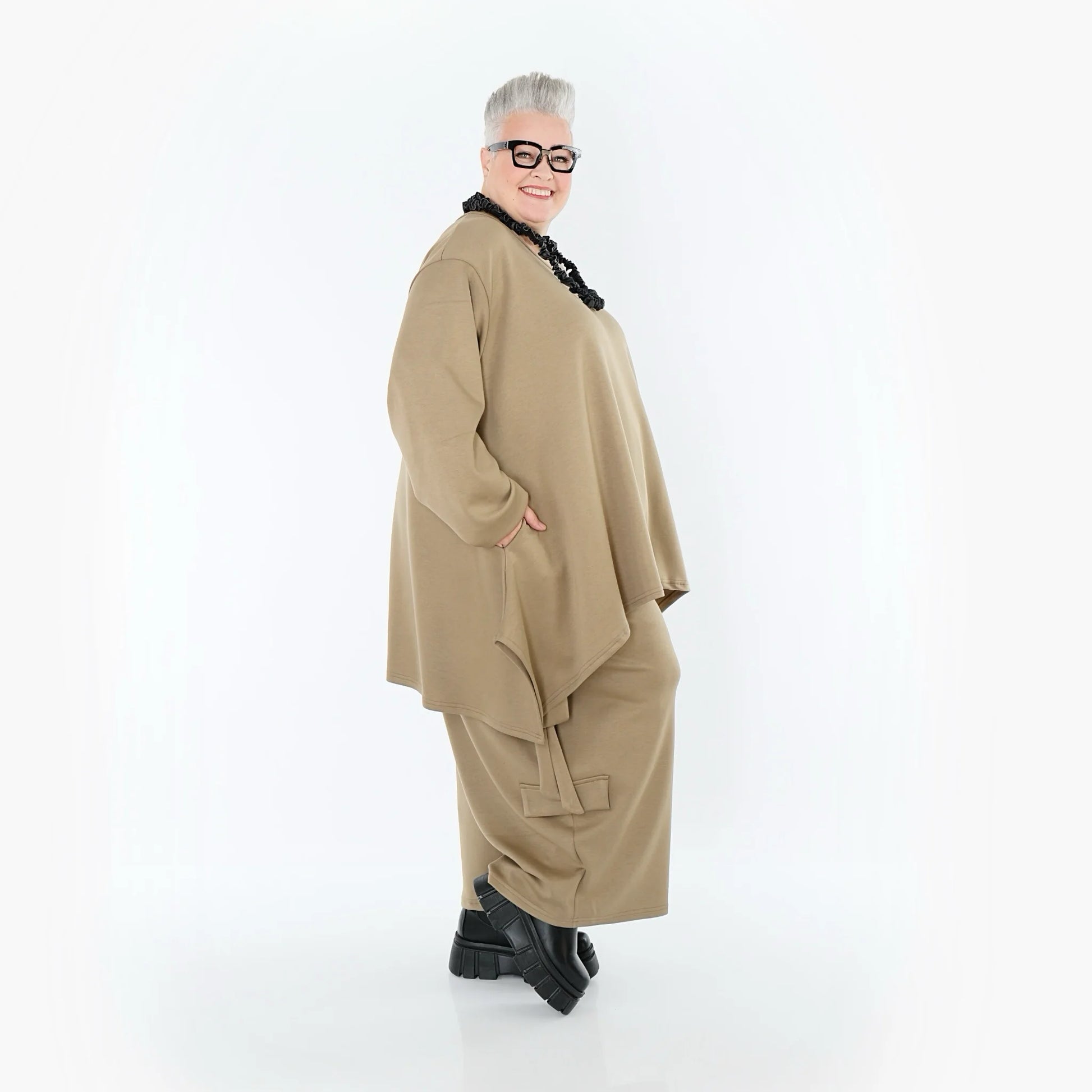  Ballonhose von AKH Fashion aus Viskose, 1566.07125, Camel, Ausgefallen, Zeitlos, Schick