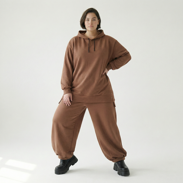  AKH Fashion Bigshirt in gerader Form, aus Viskose, 1566.06988, Braun, Ausgefallen, Zeitlos