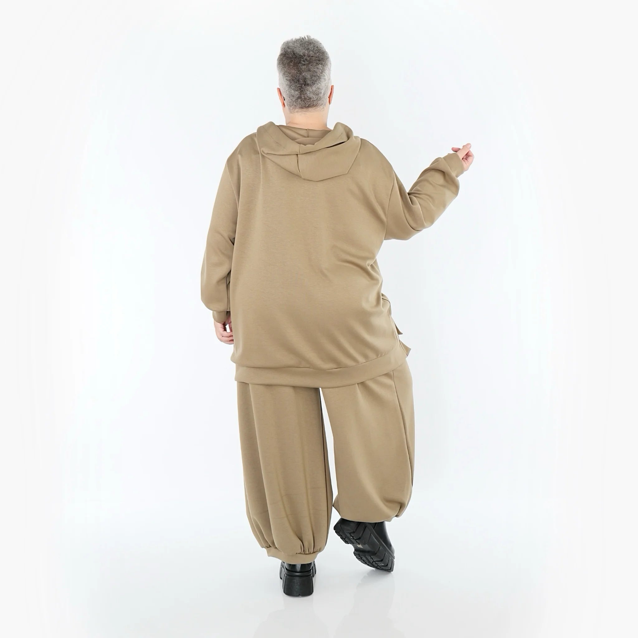  AKH Fashion Bigshirt in gerader Form, aus Viskose, 1566.06988, Camel, Ausgefallen, Zeitlos