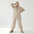  Ballonhose von AKH Fashion aus Viskose, 1566.08067, Beige, Ausgefallen, Zeitlos, Schick