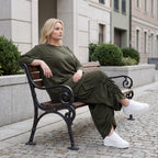 Damen Hose Lagenlook Lyocell Khaki, Ballonschnitt, Flügeltaschen, Oversize große Größen – AKH Premium