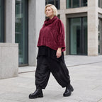 Kuscheliges Plüschshirt mit Rollkragen in kastiger Form weich warm und winterlich chic