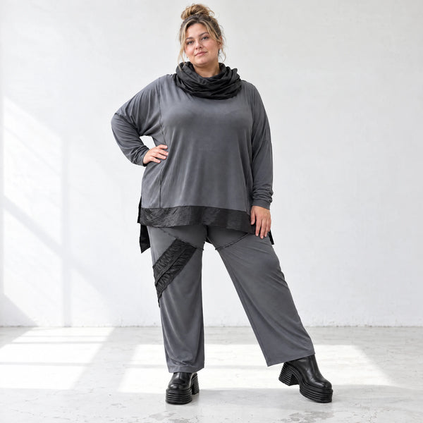 Jerseyhose mit elastischem Bund aus weichem Stretchstoff im geraden Komfortschnitt