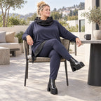 Winter Karottenleggings aus warmem Viskosejersey mit Stretch und bequemem Dehnbund