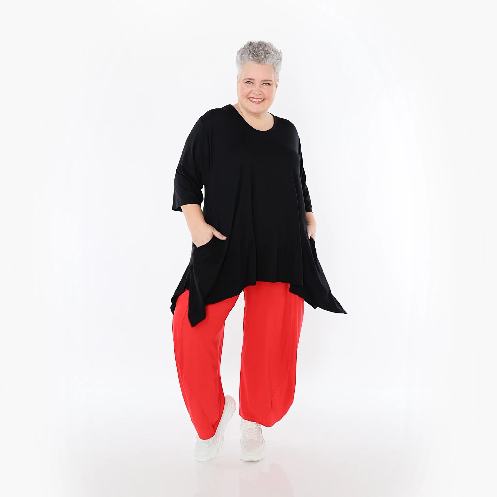  Ballonhose von AKH Fashion aus Viskose, 1233.08069, Rot, Ausgefallen, Zeitlos, Schick