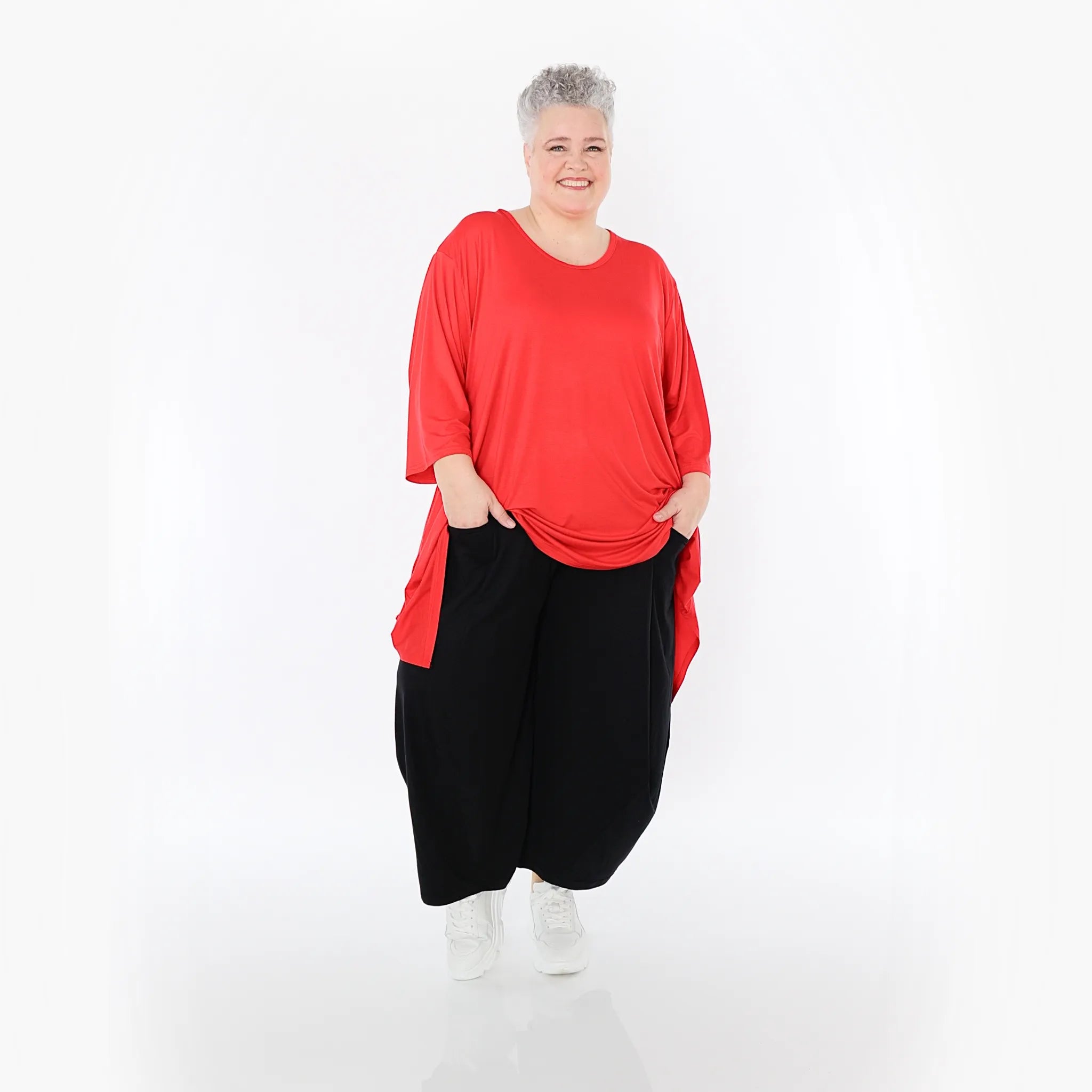  Ballonhose von AKH Fashion aus Viskose, 1233.08069, Schwarz, Ausgefallen, Zeitlos, Schick