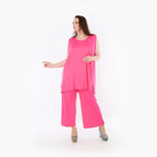  AKH Fashion Hose in gerader Form, aus Viskose, 1233.00225, Fuchsia, Ausgefallen, Zeitlos