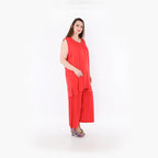 AKH Fashion Hose in gerader Form, aus Viskose, 1233.00225, Rot, Ausgefallen, Zeitlos
