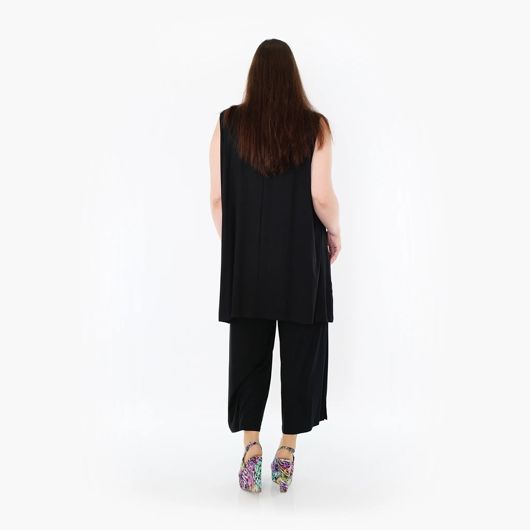  AKH Fashion Hose in gerader Form, aus Viskose, 1233.00225, Schwarz, Ausgefallen, Zeitlos