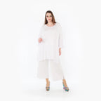 AKH Fashion Bigshirt in gerader Form, aus Viskose, 1233.07054, Weiß, Ausgefallen, Zeitlos