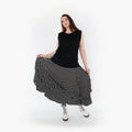  Ballonrock von AKH Fashion aus Materialmix, 1289.07559, Schwarz/Weiß, Schick, Modern